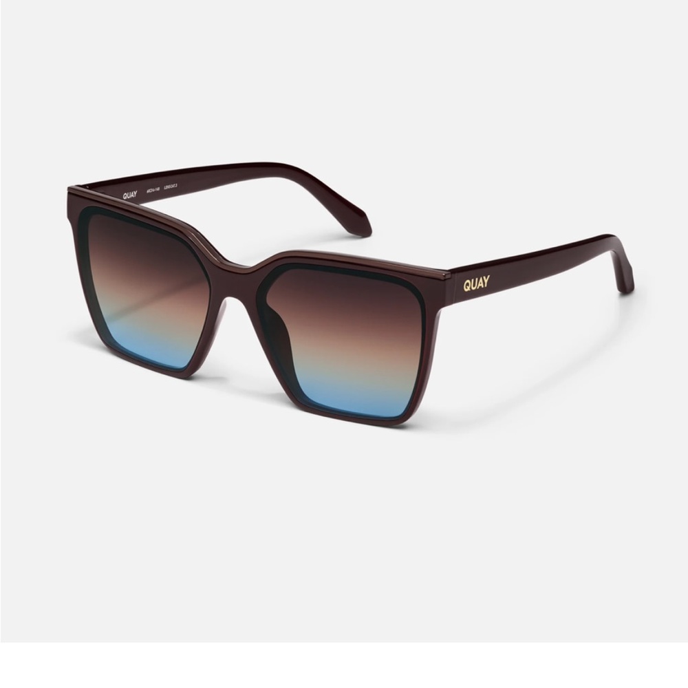 NEW! Quay Australia “Level Up” Blue Brown Gradient Sunglasses